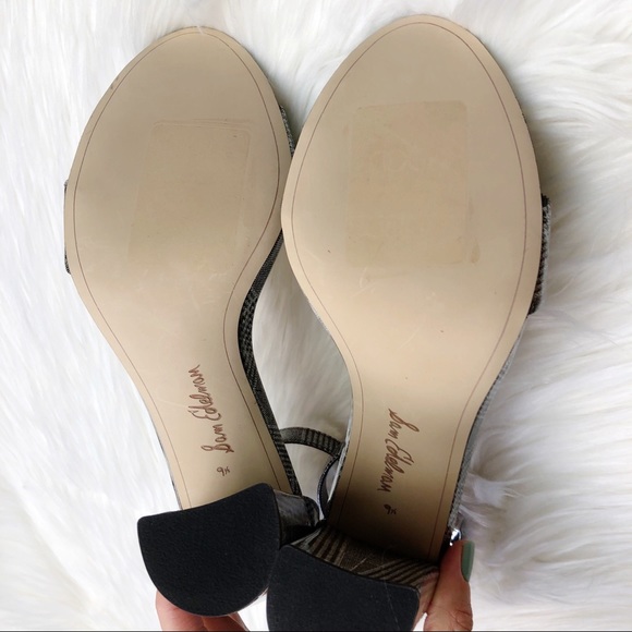 New Sam Edelman Yaro Heels in Pewter Plaid - Picture 8 of 14